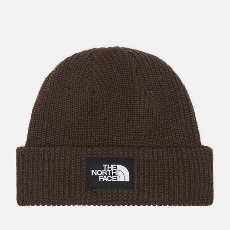 Шапка The North Face Salty Lined, цвет коричневый