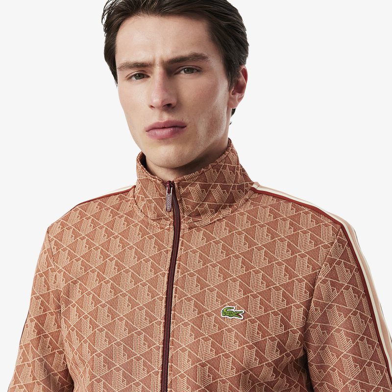Мужская жаккардовая толстовка Lacoste PARIS с монограммой 3