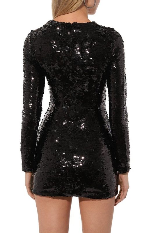 Платье с отделкой пайетками VETEMENTS 4