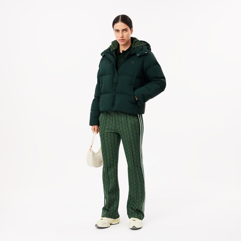 Женская короткая куртка Lacoste с капюшоном 4