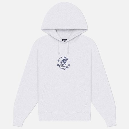 Мужская толстовка Stussy Strong Mac Hoodie, цвет серый