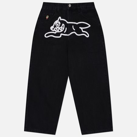 Мужские джинсы ICECREAM Running Dog Triple Scoop Denim, цвет чёрный