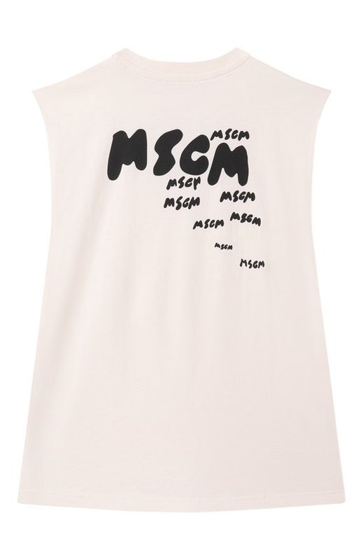 Хлопковая майка MSGM kids 2
