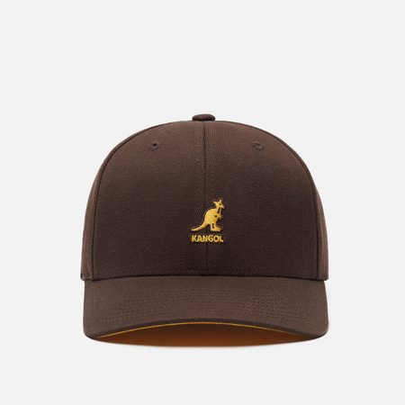 Кепка Kangol Wool Flexfit Baseball, цвет коричневый