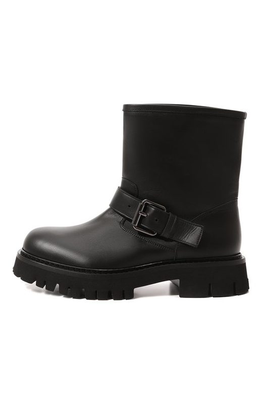 Кожаные сапоги Moschino 4