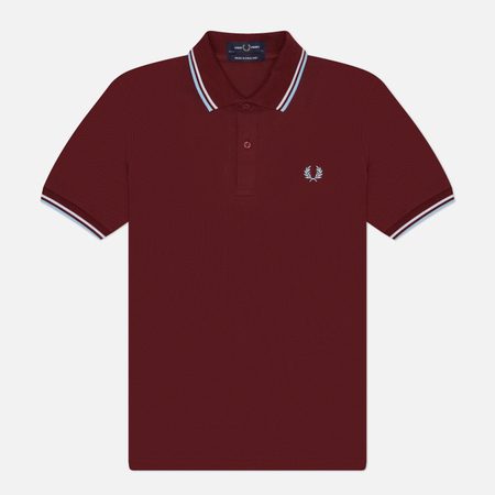 Мужское поло Fred Perry M12, цвет бордовый