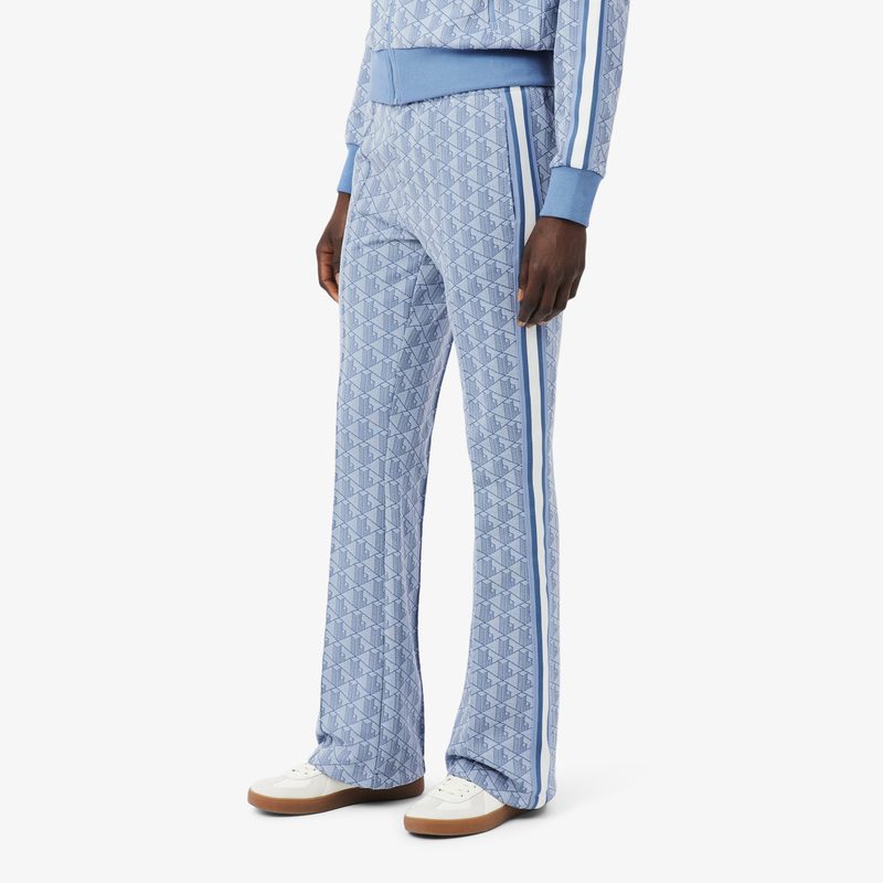 Женские расклешенные спортивные брюки Lacoste с монограммой 3