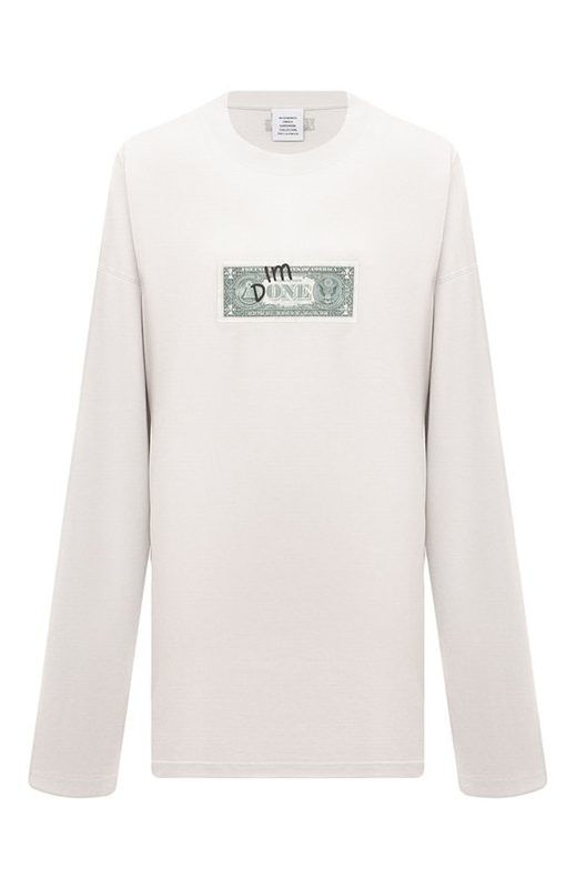 Хлопковый лонгслив VETEMENTS