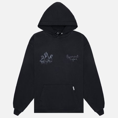 Мужская толстовка REPRESENT Hand Drawn Thoroughbred Horse Hoodie, цвет чёрный