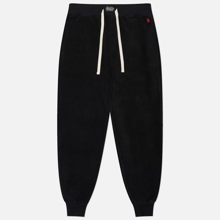 Мужские брюки Polo Ralph Lauren Cotton Blend Velour Sleep, цвет чёрный