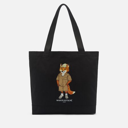 Сумка Maison Kitsune Dressed Fox, цвет чёрный