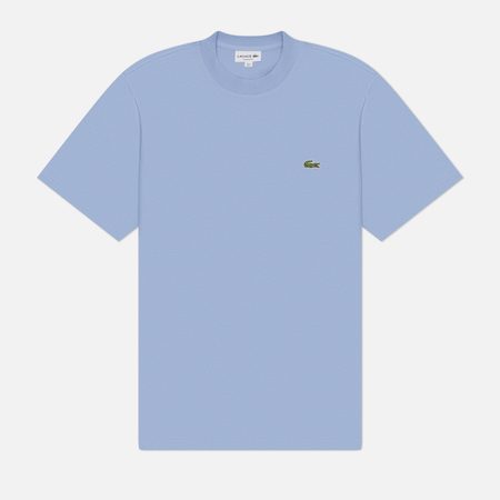 Мужская футболка Lacoste Classic Fit Embroidered Crocodile, цвет голубой