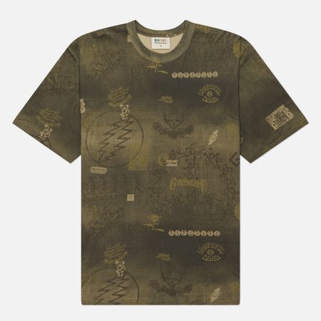 Мужская футболка thisisneverthat Grateful Dead Iconography, цвет оливковый