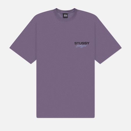 Мужская футболка Stussy Surf Club Pigment Dyed, цвет фиолетовый