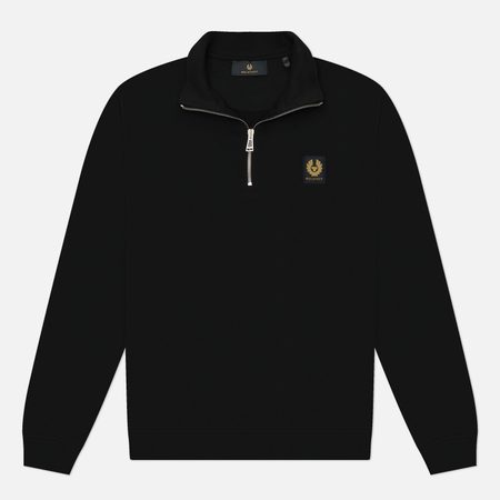 Мужская толстовка Belstaff Quarter Zip, цвет чёрный