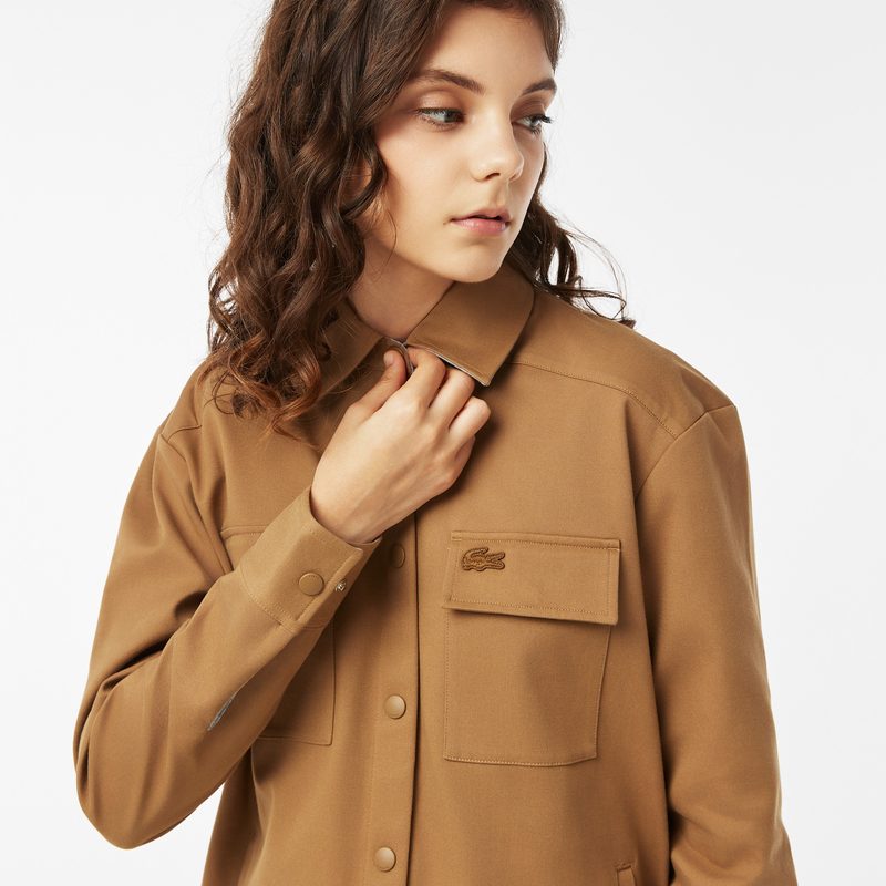 Женская рубашка Lacoste из смеси хлопка 3