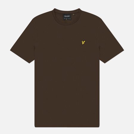 Мужская футболка Lyle & Scott Plain Cotton, цвет коричневый