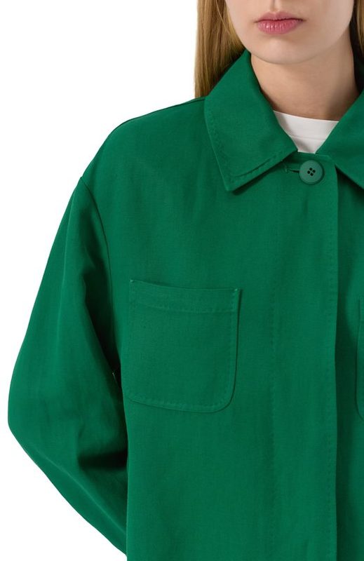 Рубашка из вискозы и льна Max Mara Studio 5