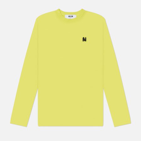 Женский лонгслив MSGM The M Wave, цвет зелёный