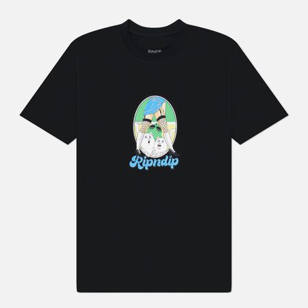 Мужская футболка RIPNDIP Nermal Fest, цвет чёрный