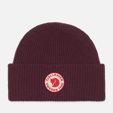 Шапка Fjallraven 1960 Logo, цвет бордовый
