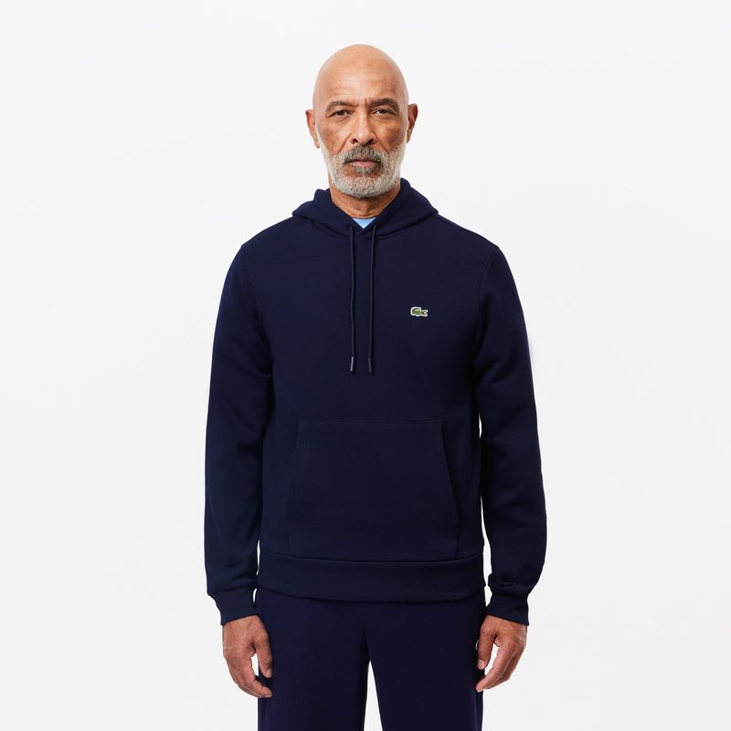 Мужское худи Lacoste классического кроя с флисом