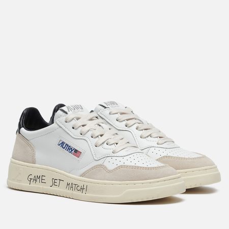 Женские кроссовки Autry Medalist Low Lettering Suede, цвет белый