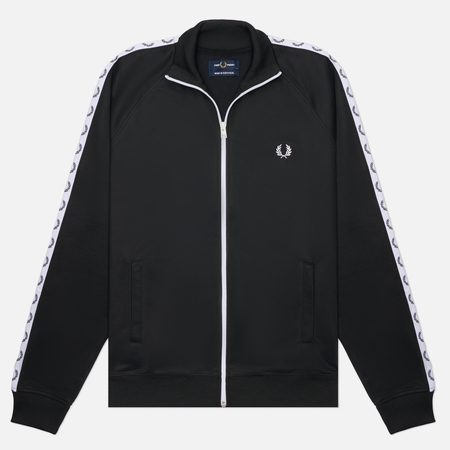 Мужская олимпийка Fred Perry Taped Track, цвет чёрный