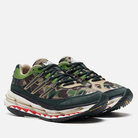 Кроссовки adidas Originals x BAPE Adistar HRMY, цвет зелёный