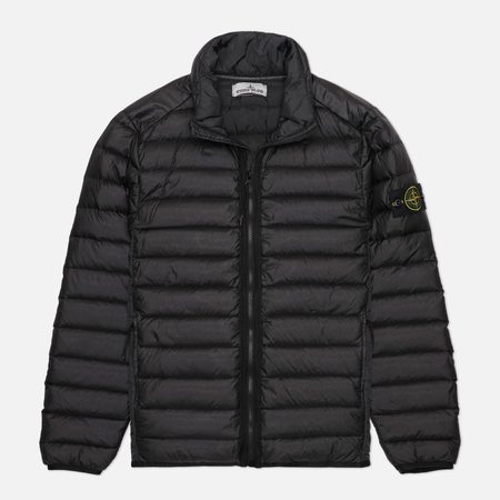 Мужской пуховик Stone Island Loom Woven Chambers Down-TC Lightweight, цвет чёрный