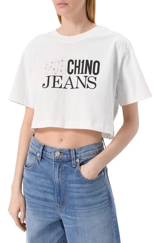 Хлопковая футболка M05CH1NO Jeans 3