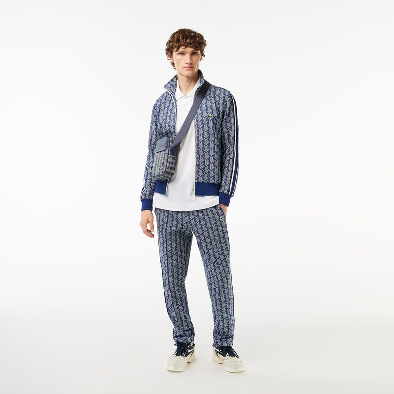 Мужская жаккардовая толстовка Lacoste PARIS с монограммой 4