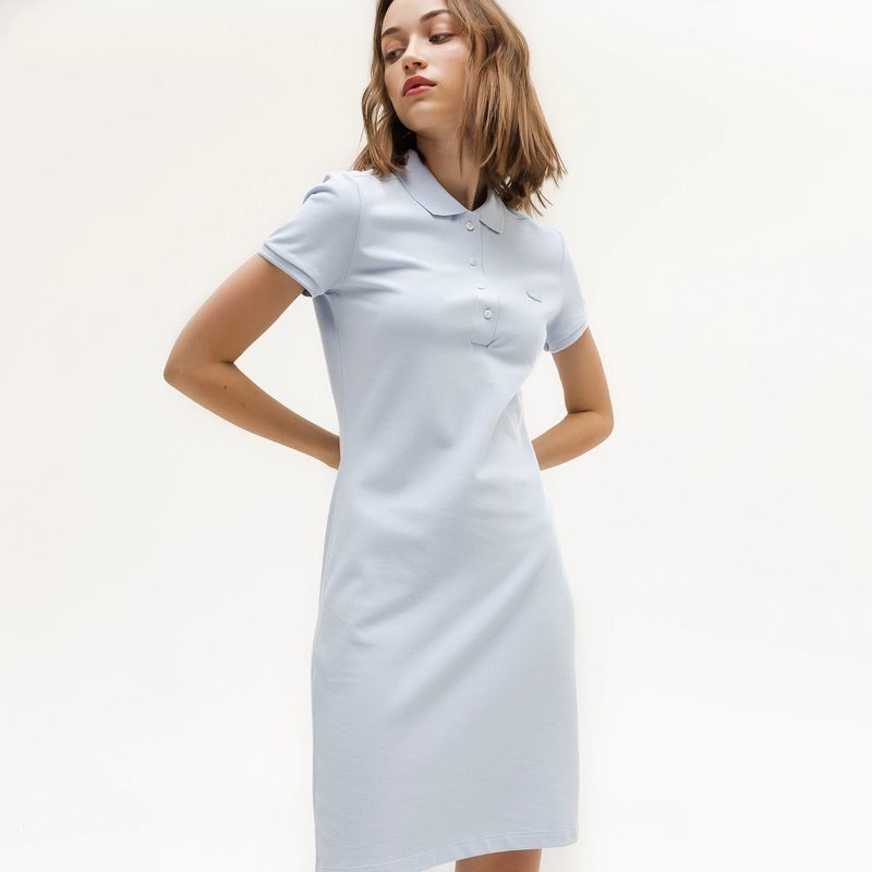 Женское платье-поло Lacoste приталенного кроя 5