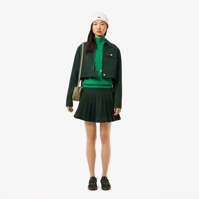 Женский шерстяной свитер Lacoste с высоким воротом 4