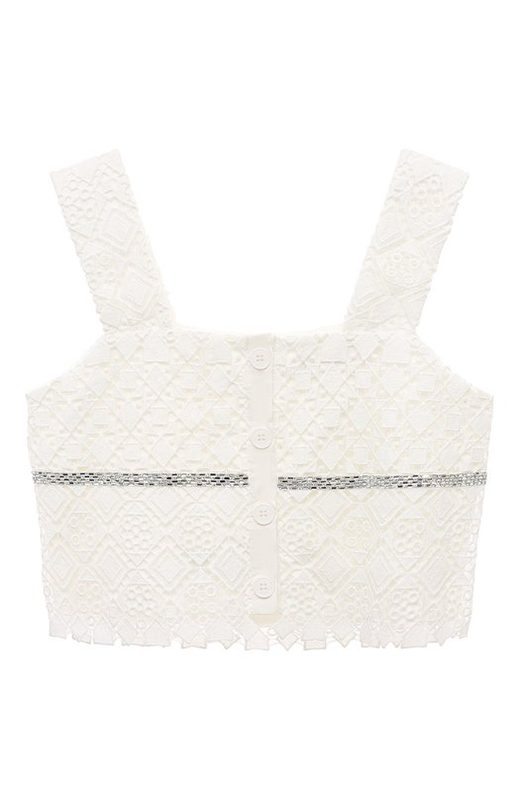 Хлопковый топ Elie Saab junior 2
