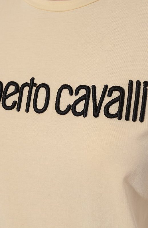 Хлопковая футболка Roberto Cavalli 5