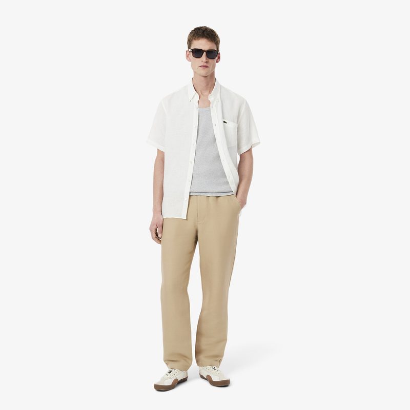 Мужские спортивные брюки Lacoste из смеси льна и вискозы