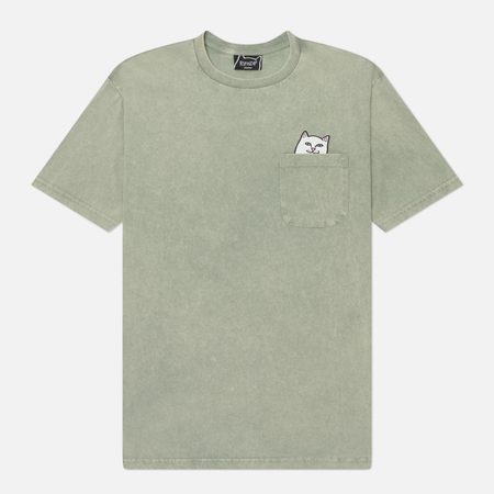 Мужская футболка RIPNDIP Lord Nermal Pocket, цвет серый