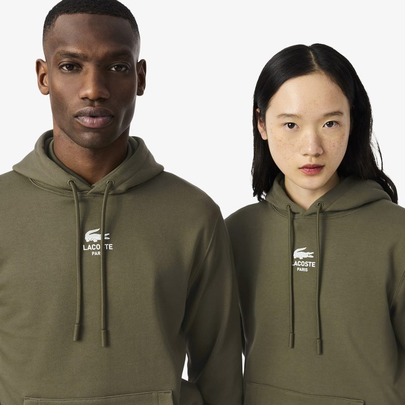 Хлопковая толстовка Lacoste унисекс с капюшоном 3