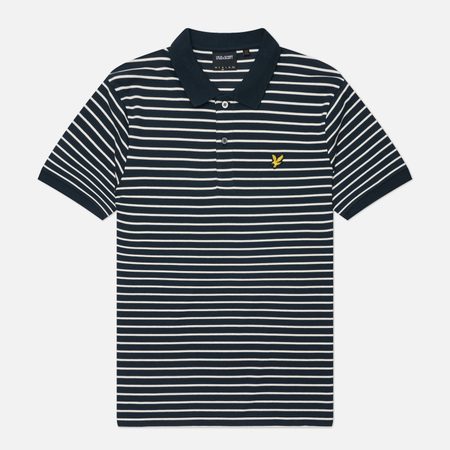 Мужское поло Lyle & Scott Pique Breton, цвет синий