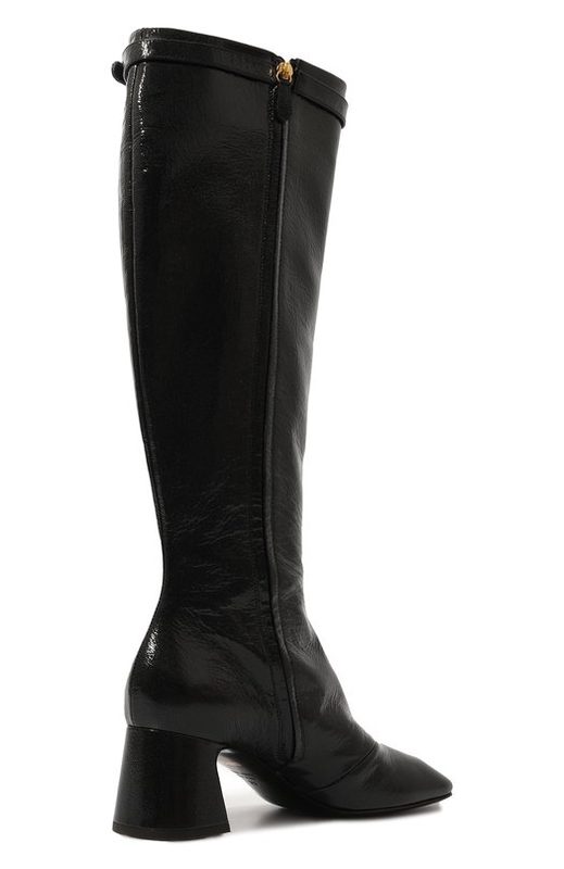 Кожаные сапоги M Buckle Moschino 5