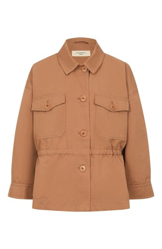 Куртка из хлопка и льна Weekend Max Mara
