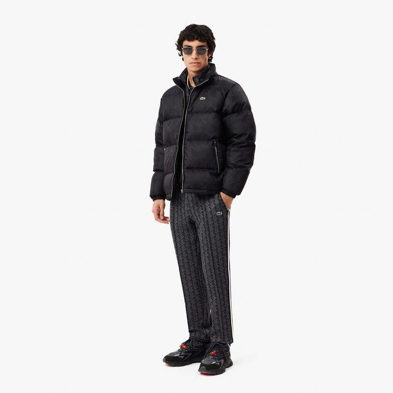 Водоотталкивающая короткая куртка Lacoste с монограммой 4