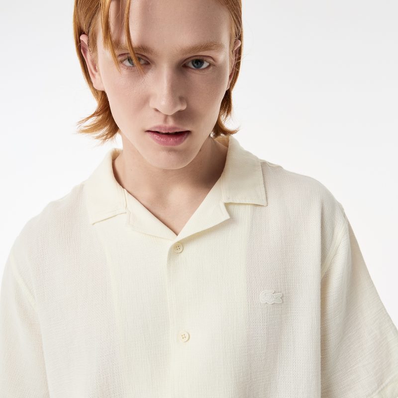 Мужская хлопковая рубашка Lacoste свободного кроя 3