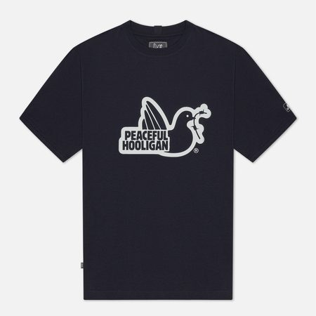 Мужская футболка Peaceful Hooligan Outline Dove, цвет синий
