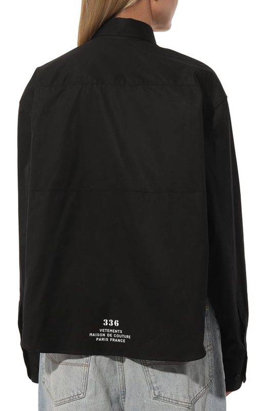 Хлопковая рубашка VETEMENTS 4