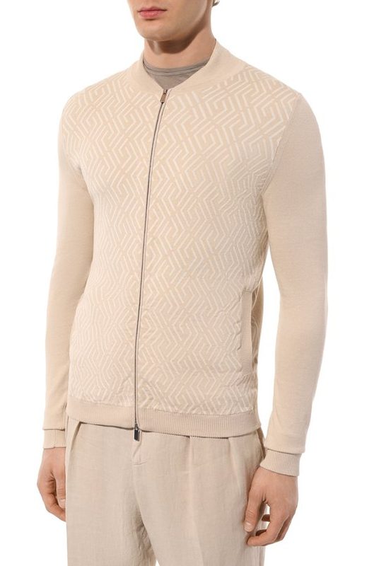 Кардиган из шелка и хлопка Il Borgo Cashmere 3