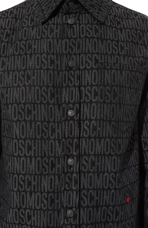 Хлопковая рубашка Moschino 5