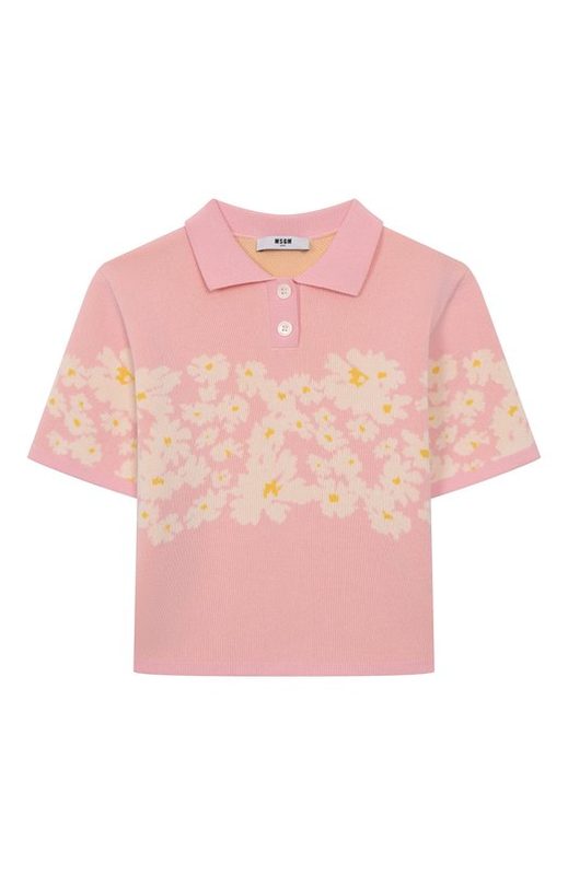 Хлопковое поло MSGM kids