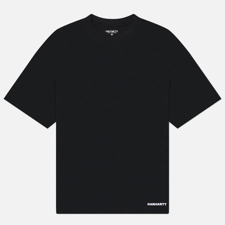 Мужская футболка Carhartt WIP Link Script, цвет чёрный